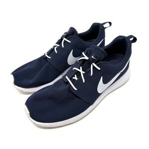Nike‎ Roshe One Navy Blue White Swoosh Lightweight Running Shoes Sneakers